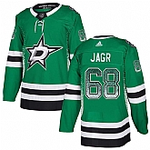 Stars 68 Jaromir Jagr Green Drift Fashion Adidas Jersey,baseball caps,new era cap wholesale,wholesale hats